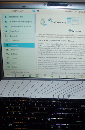 Beispiel Senioren-Laptop